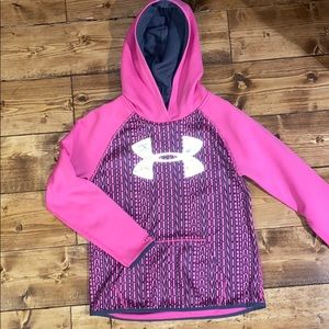 UNDER ARMOUR | COLOR BLOCK COLD GEAR LOOSE FIT PULLOVER HOODIE